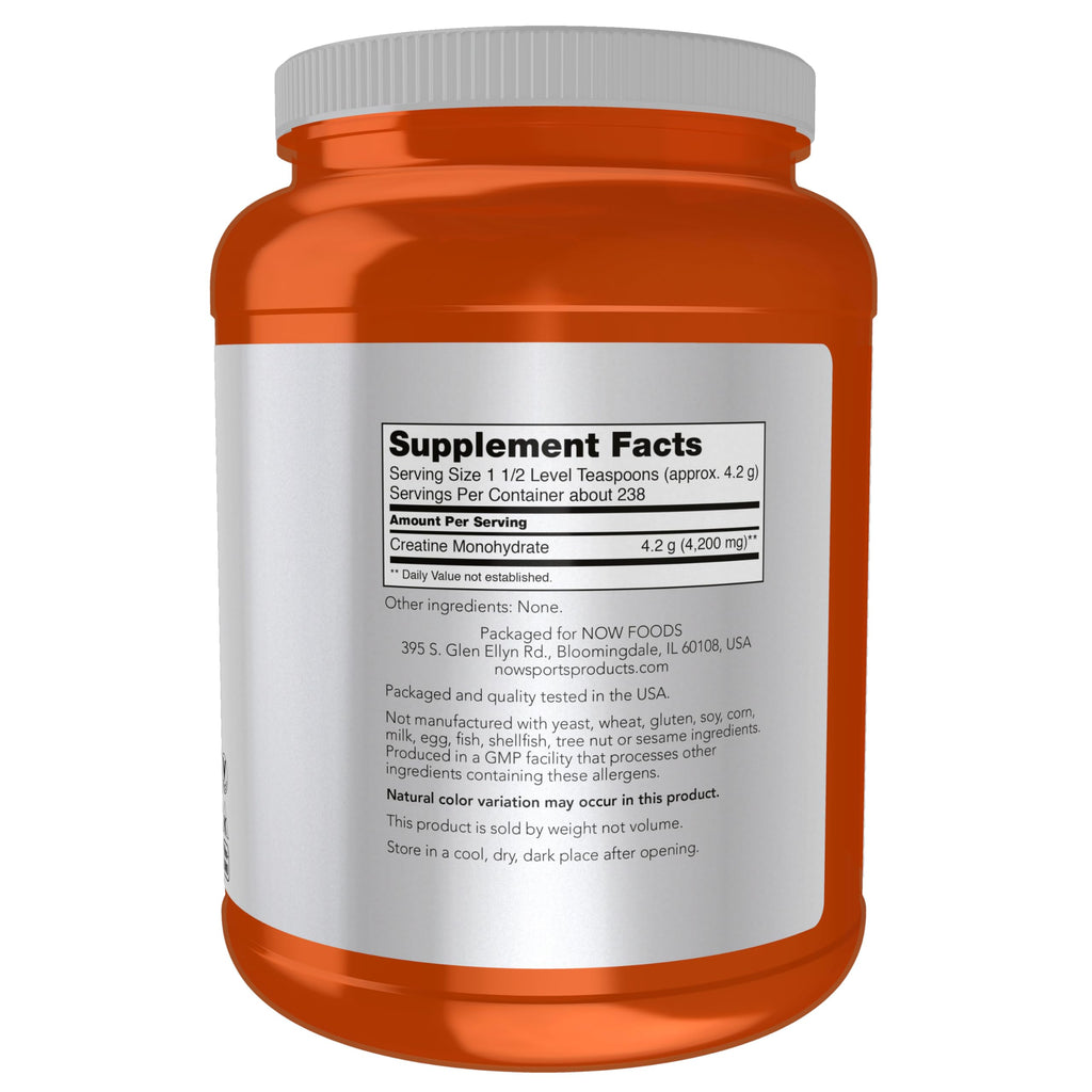 Now Sports, Micronized Creatine Powder, Muscle Fuel*, 1 kg