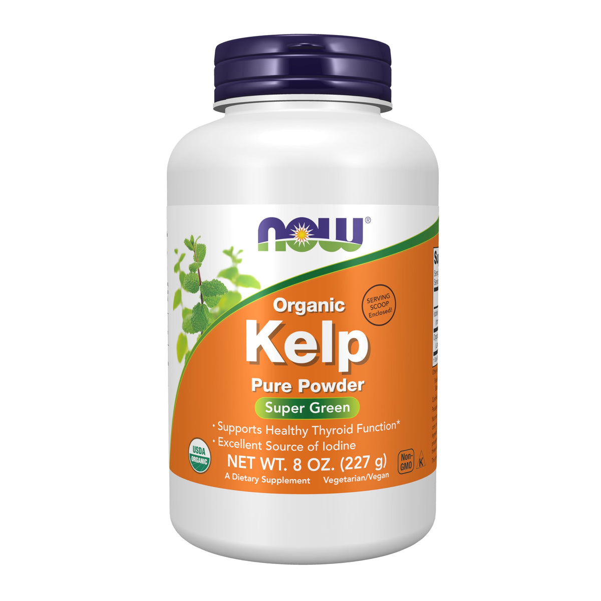NOW Supplements, Kelp Powder, Certified Organic, Super Green, 8-oz