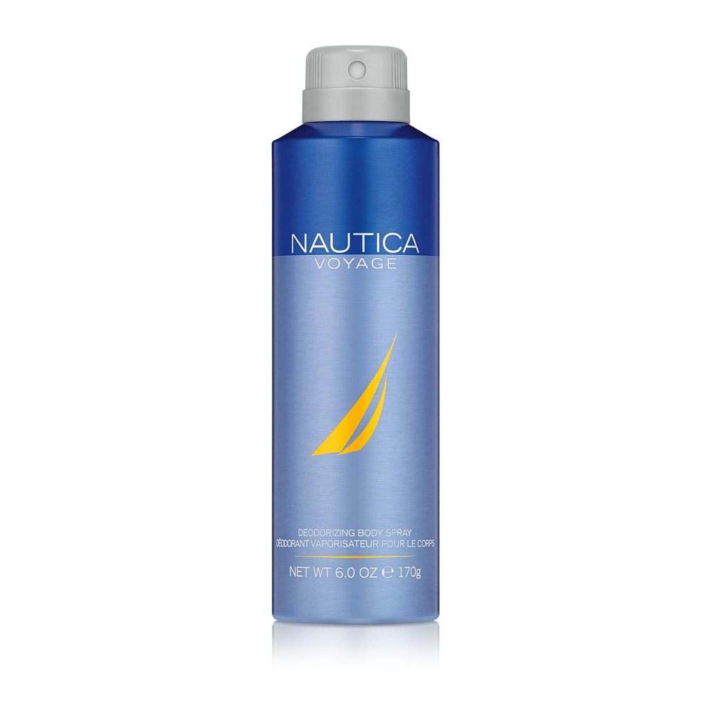 Nautica Voyage Eau de Toilette for Men, 6.7 Fl Ounce (Pack of 1) & Voyage Deodorizing Body Spray for Men - Fresh, Romantic, Fruity Scent