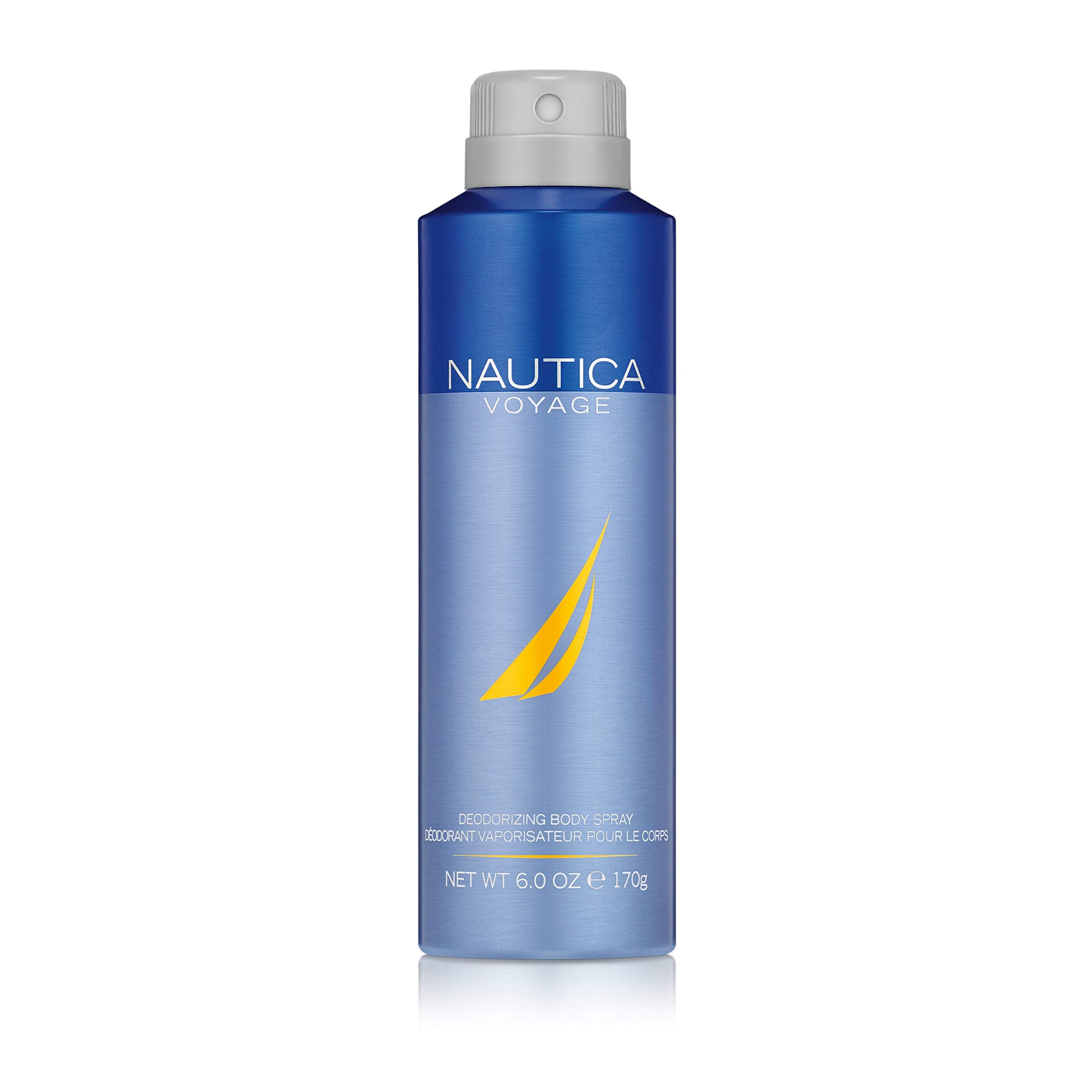Nautica Voyage Eau de Toilette for Men, 6.7 Fl Ounce (Pack of 1) & Voyage Deodorizing Body Spray for Men - Fresh, Romantic, Fruity Scent