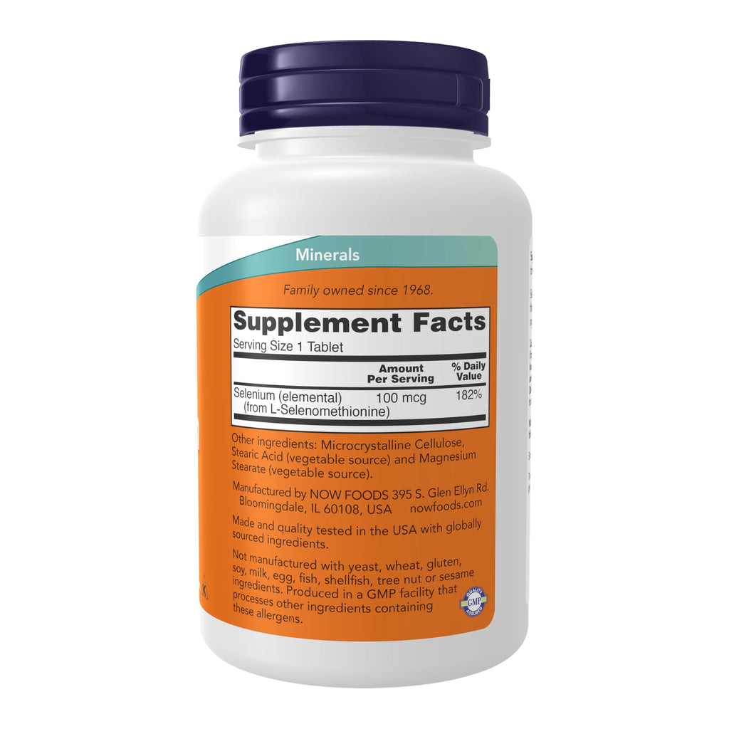 NOW Supplements, Selenium 100 mcg, Essential Mineral, 250 Tabs