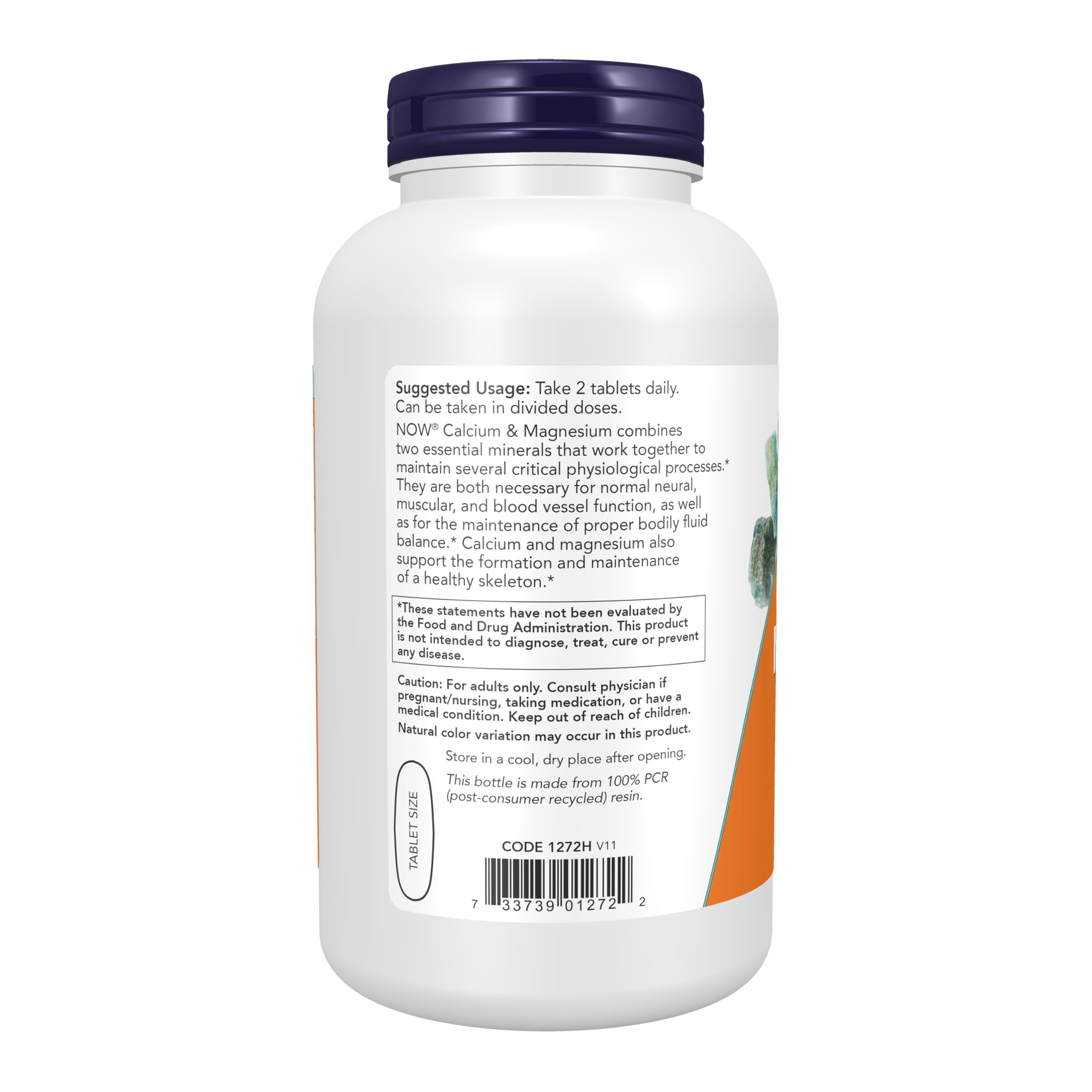 NOW Foods Supplements, Calcium & Magnesium 2:1 Ratio, High Potency, Supports Bone Health*, 250 Tablets