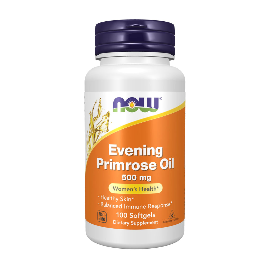 NOW Supplements, Evening Primrose Oil 500 mg with GLA, 100 Softgels