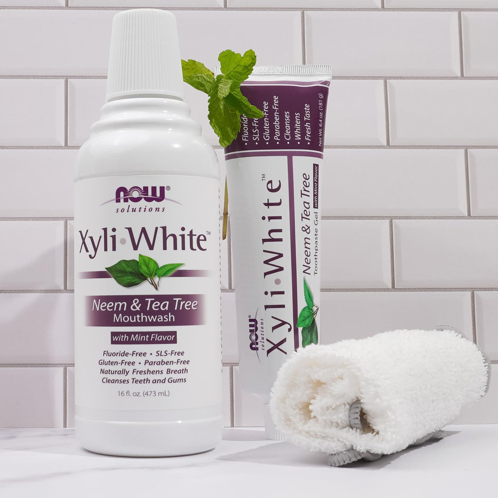 NOW Solutions, Xyliwhite™ Toothpaste Gel, Neem and Tea Tree, 6.4 oz