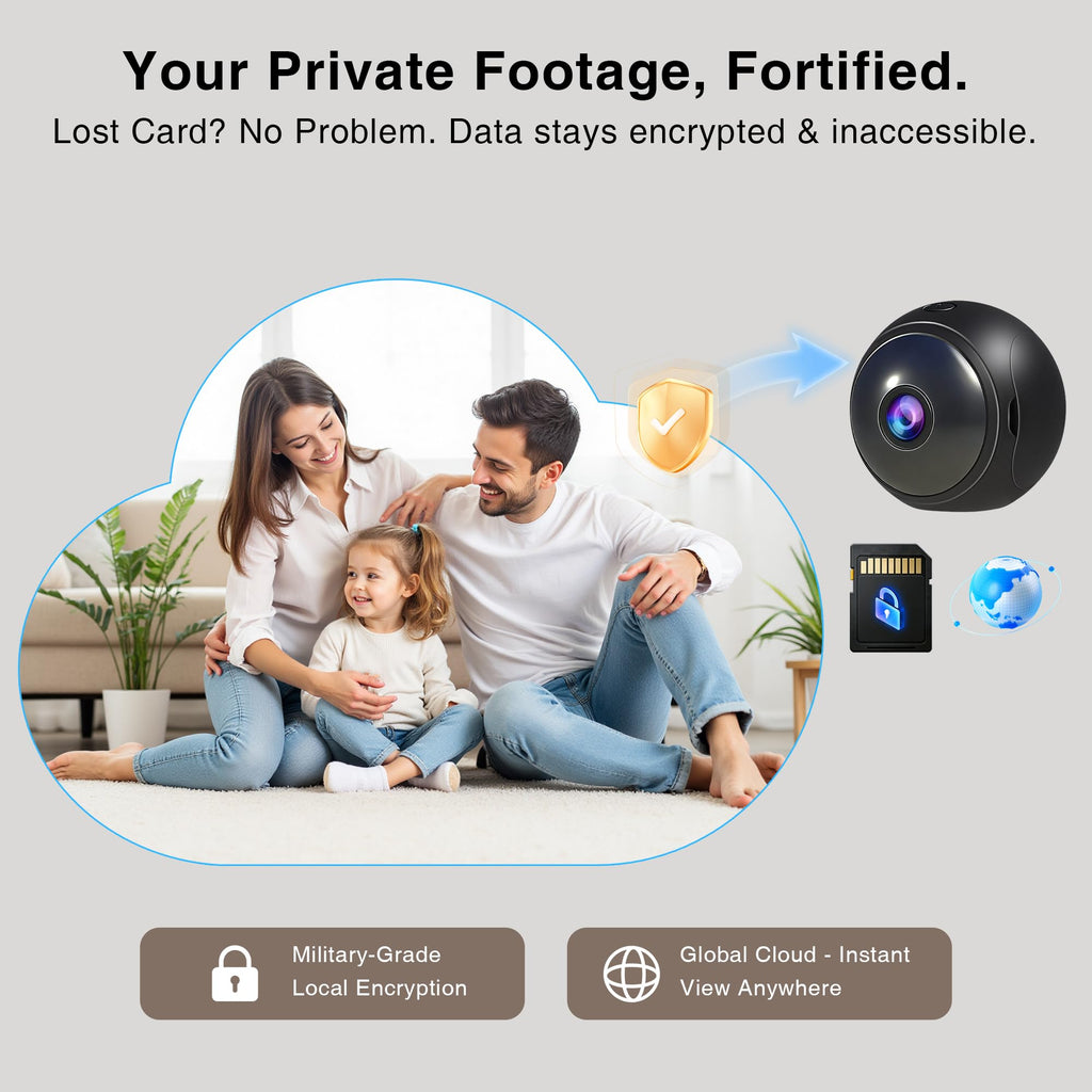 AOBOCAM 4K Hidden Camera 5G WiFi, Mini Nanny Cam for Home Security