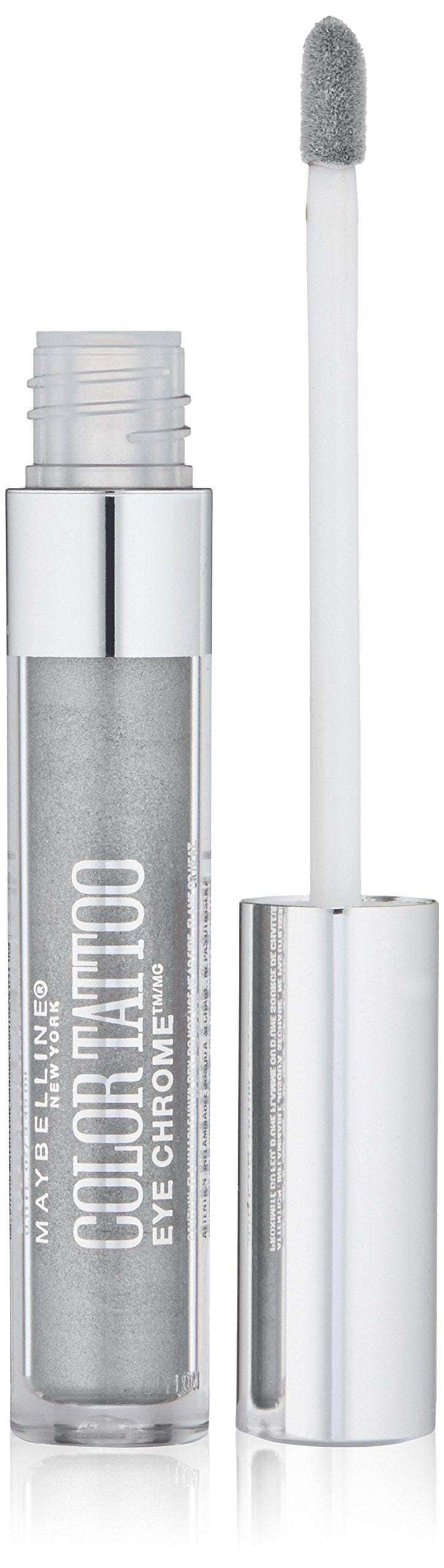Maybelline Color Tattoo Eye Chrome Eyeshadow, Silver Spark, 0.11 fl. oz.