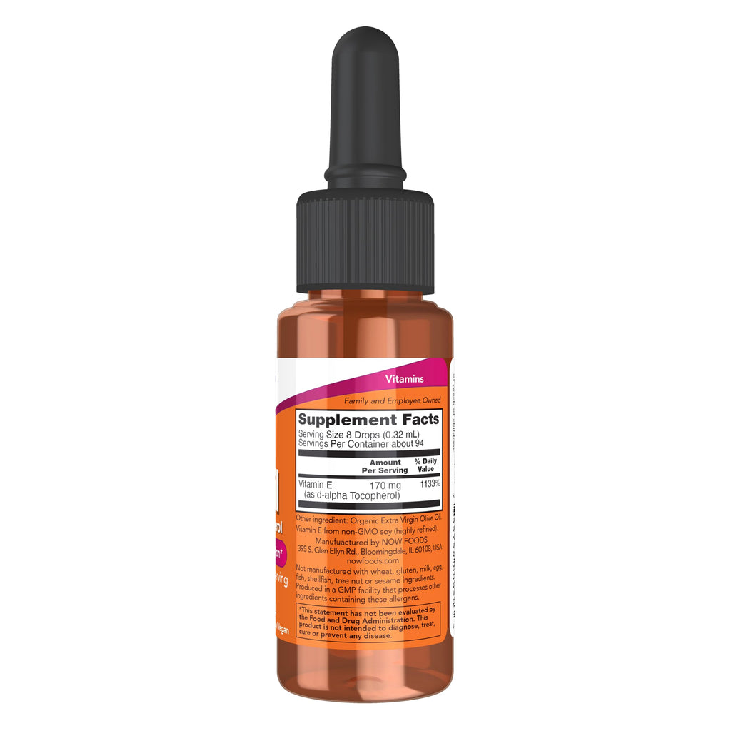 NOW Supplements, Vitamin E-Oil Liquid, Antioxidant Protection*, 1oz