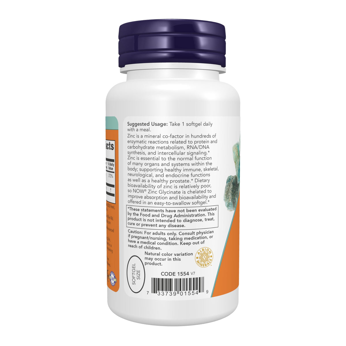 NOW Foods Supplements, Zinc Glycinate with 250 mg Pumpkin Seed Oil, 120 Softgels (Packaging May Vary)