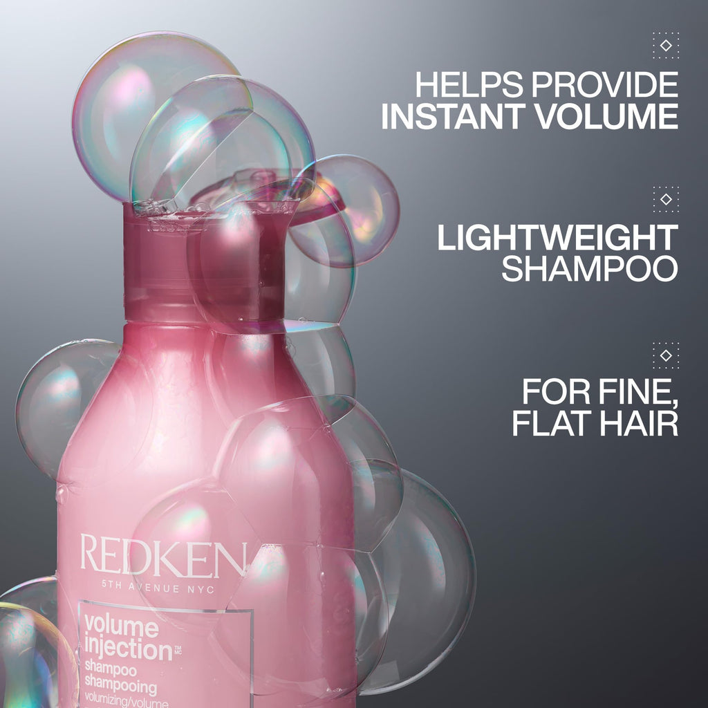 Redken Volume Injection Shampoo – For Fine Hair, 10.1 Fl Oz