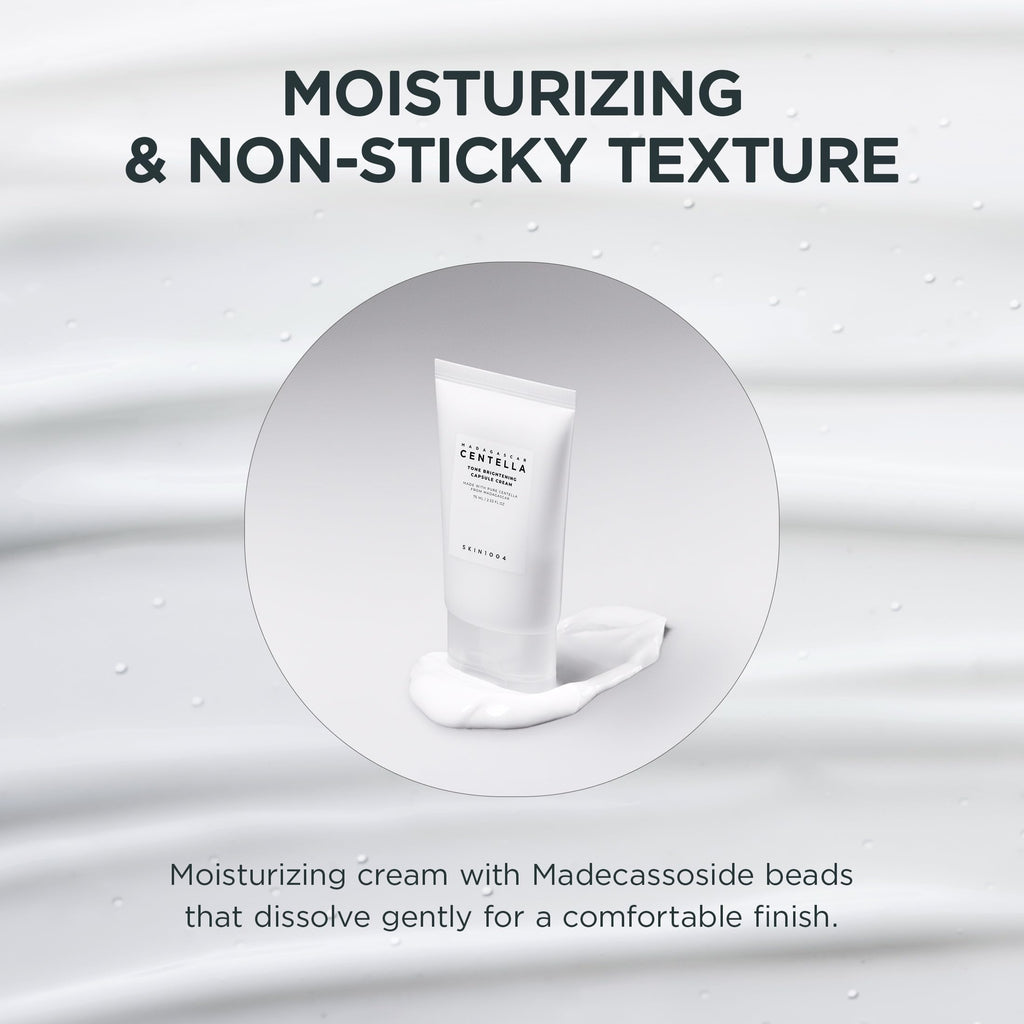 SKIN1004 Tone Balancing Capsule Cream, Korean Face Moisturiser with Madewhite, Niacinamide & Tranexamic Acid, Hydrating Face Cream with Madagascar Centella, Korean Skincare, 2.54 fl.oz, 75ml