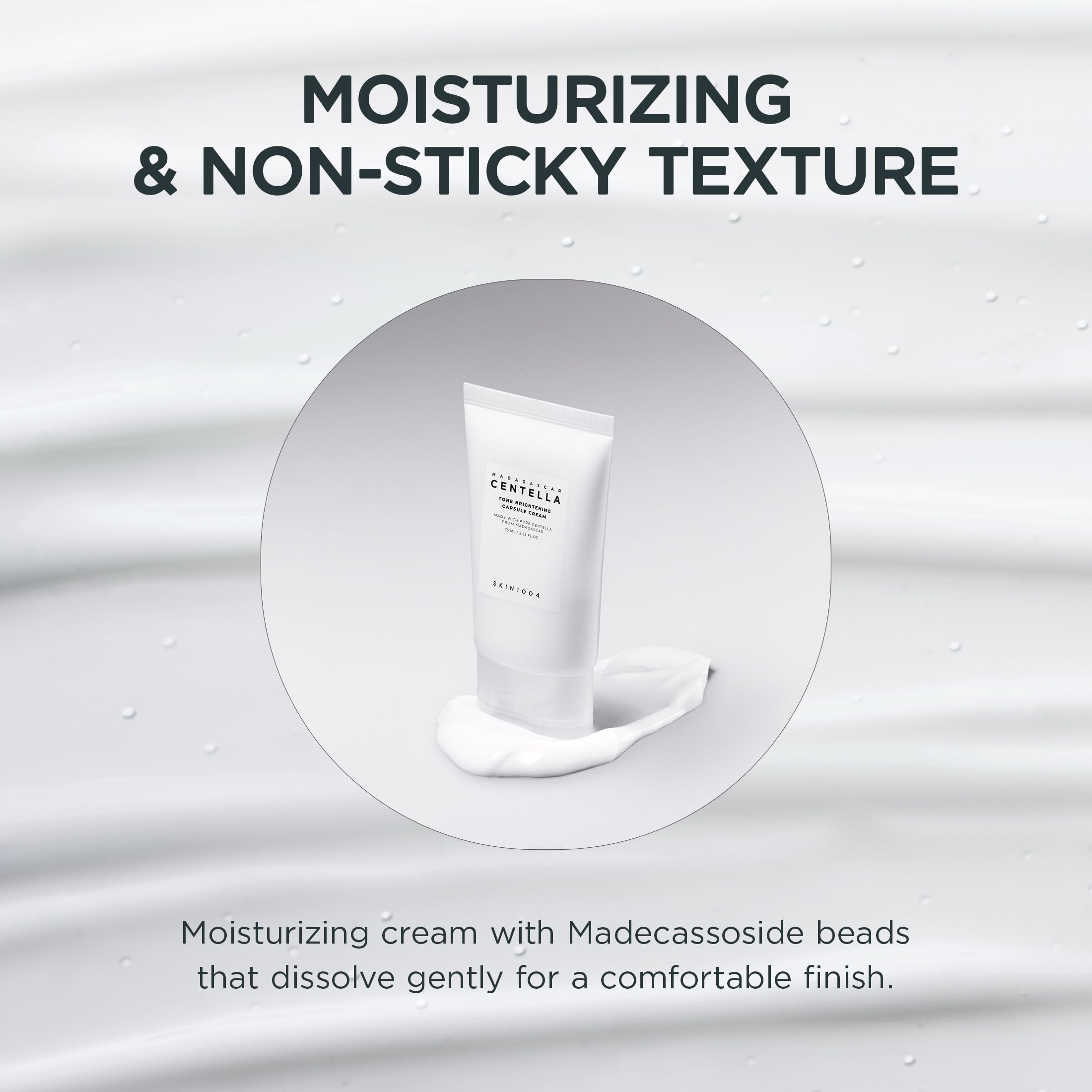 SKIN1004 Tone Balancing Capsule Cream, Korean Face Moisturiser with Madewhite, Niacinamide & Tranexamic Acid, Hydrating Face Cream with Madagascar Centella, Korean Skincare, 2.54 fl.oz, 75ml