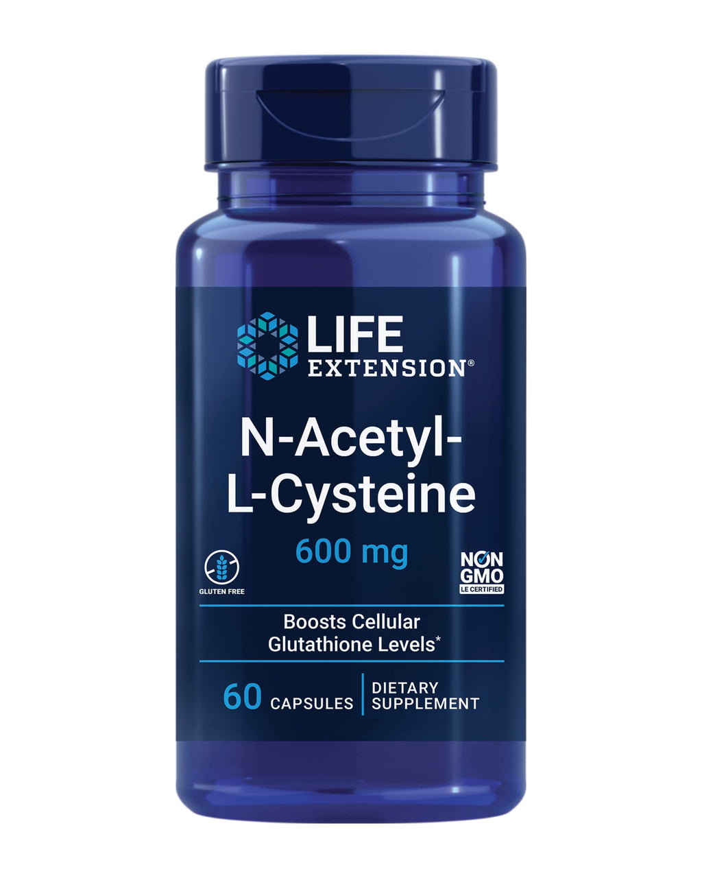 Life Extension N-Acetyl-L-Cysteine (NAC), Immune, Respiratory & DHEA 25 mg – Supplement for Hormone Balance, Immune Support, Sexual Health, Bone & Cardiovascular Health
