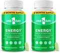 A Day Energy Daily Essentials Multivitamin, Energy Supplement to Support Mental Alertness and Immune Health with Vitamins A C, D, E, Zinc and Caffeine, 120 Count (Pack of 2)