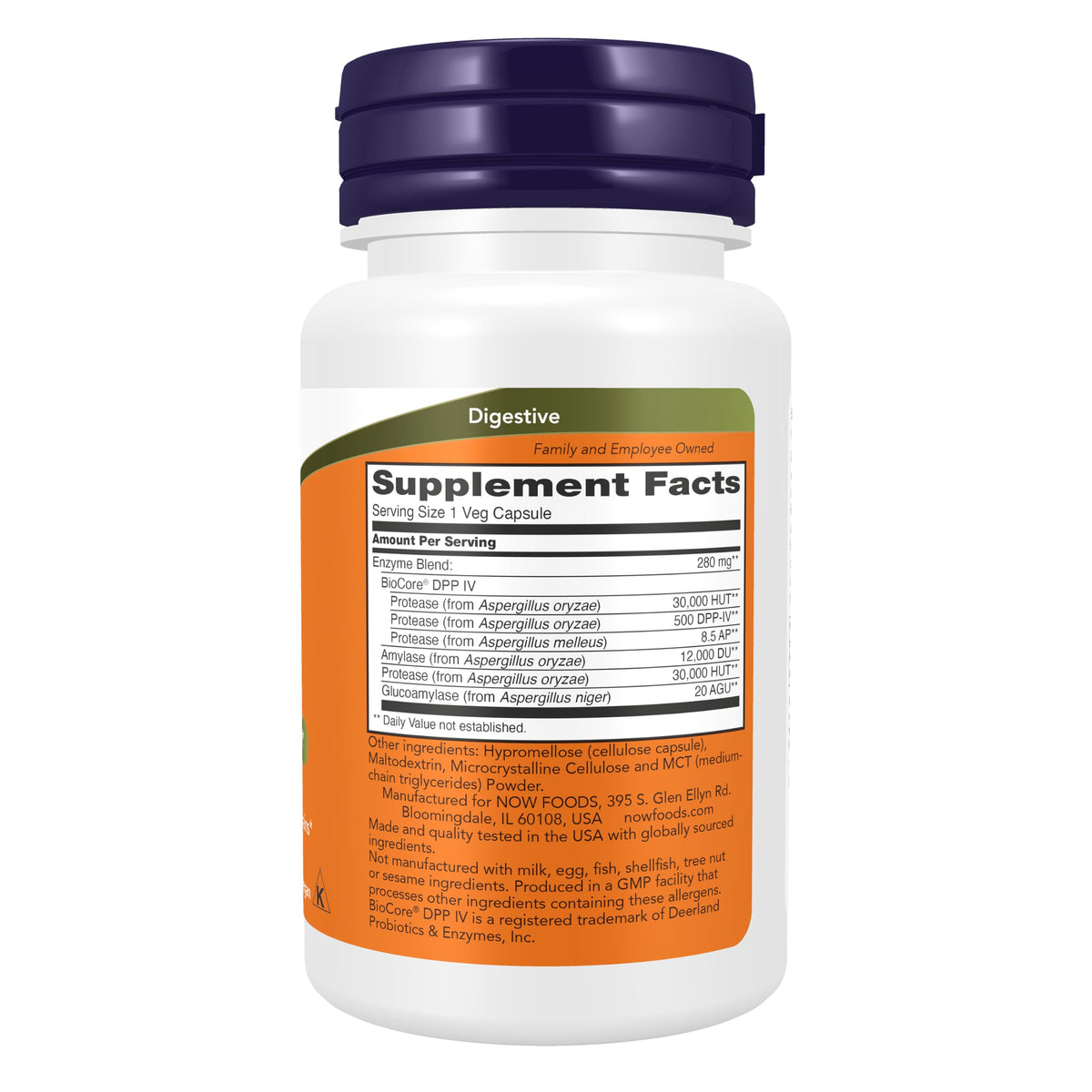 NOW Supplements, Gluten Digest with BioCore®DPP IV, 60 Veg Caps