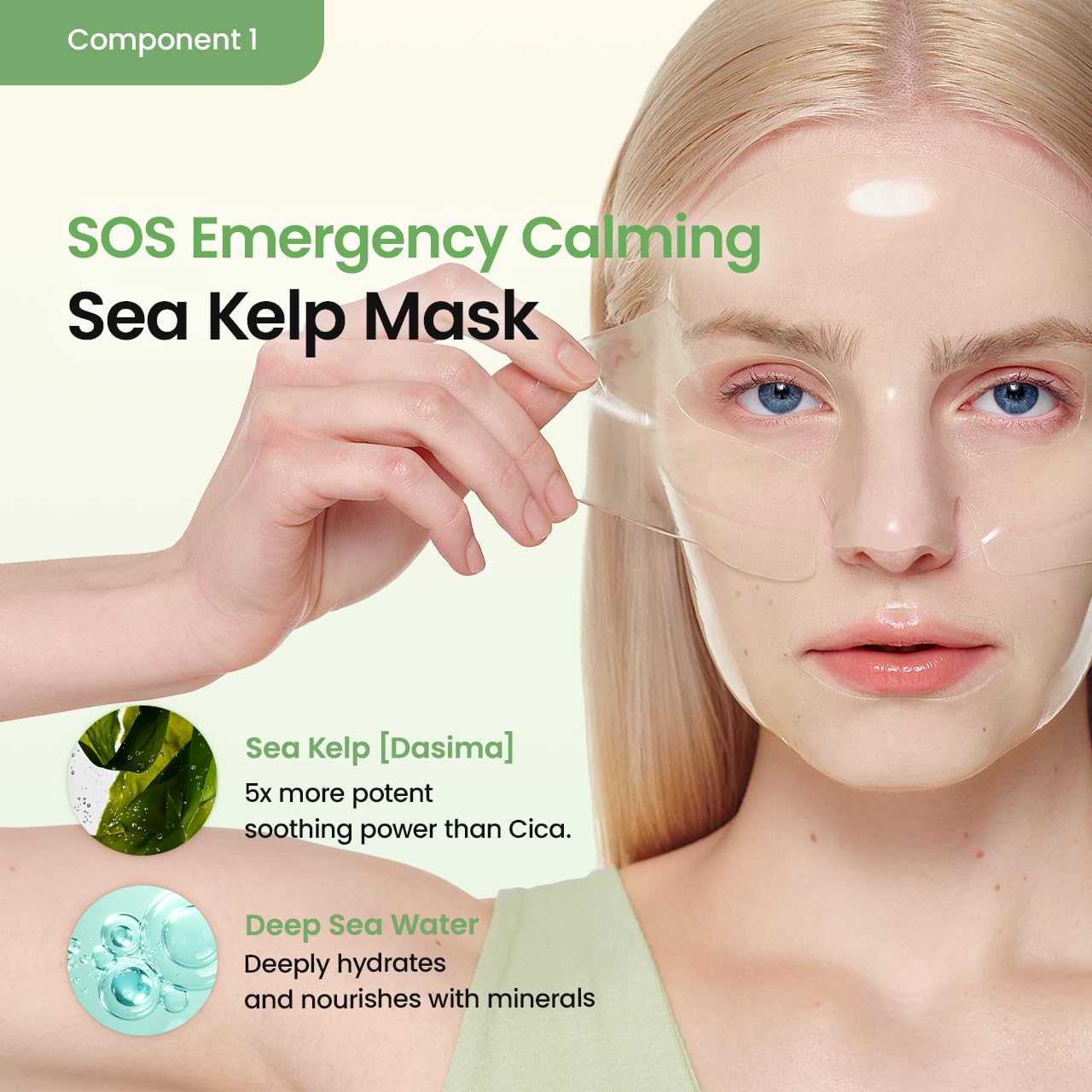 BIODANCE Soothing & Renewal Duo: Sea Kelp & Caviar PDRN Real Deep Overnight Gel Mask for Glass Skin, Korean Skin Care, Skin Care Set