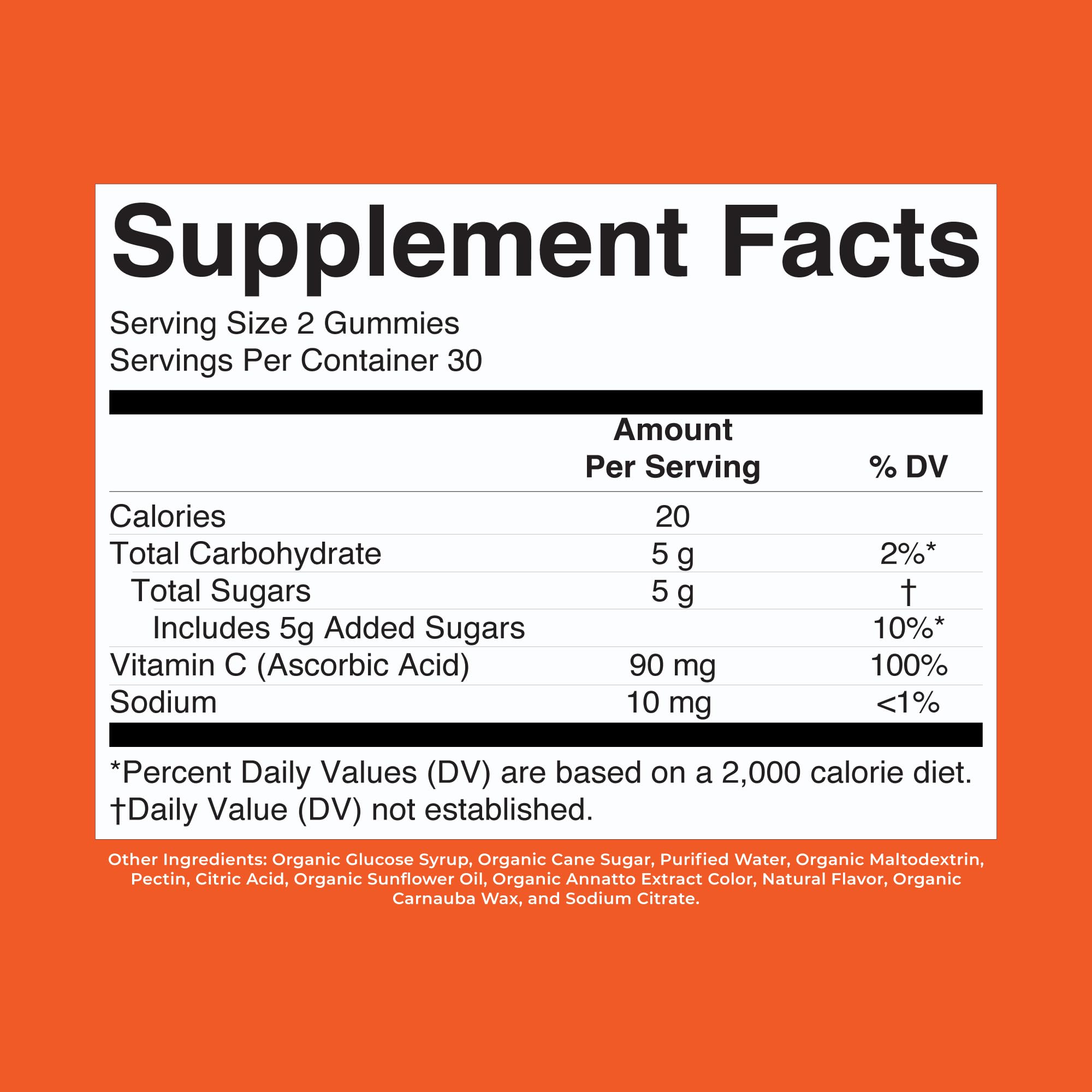 MARYRUTH'S Kids Vitamin C Gummies, 60 Servings, Immune Support Supplement