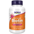 NOW Foods Supplements, Biotin 10 mg (10,000 mcg), Extra Strength, Energy Production*, 120 Veg Capsules