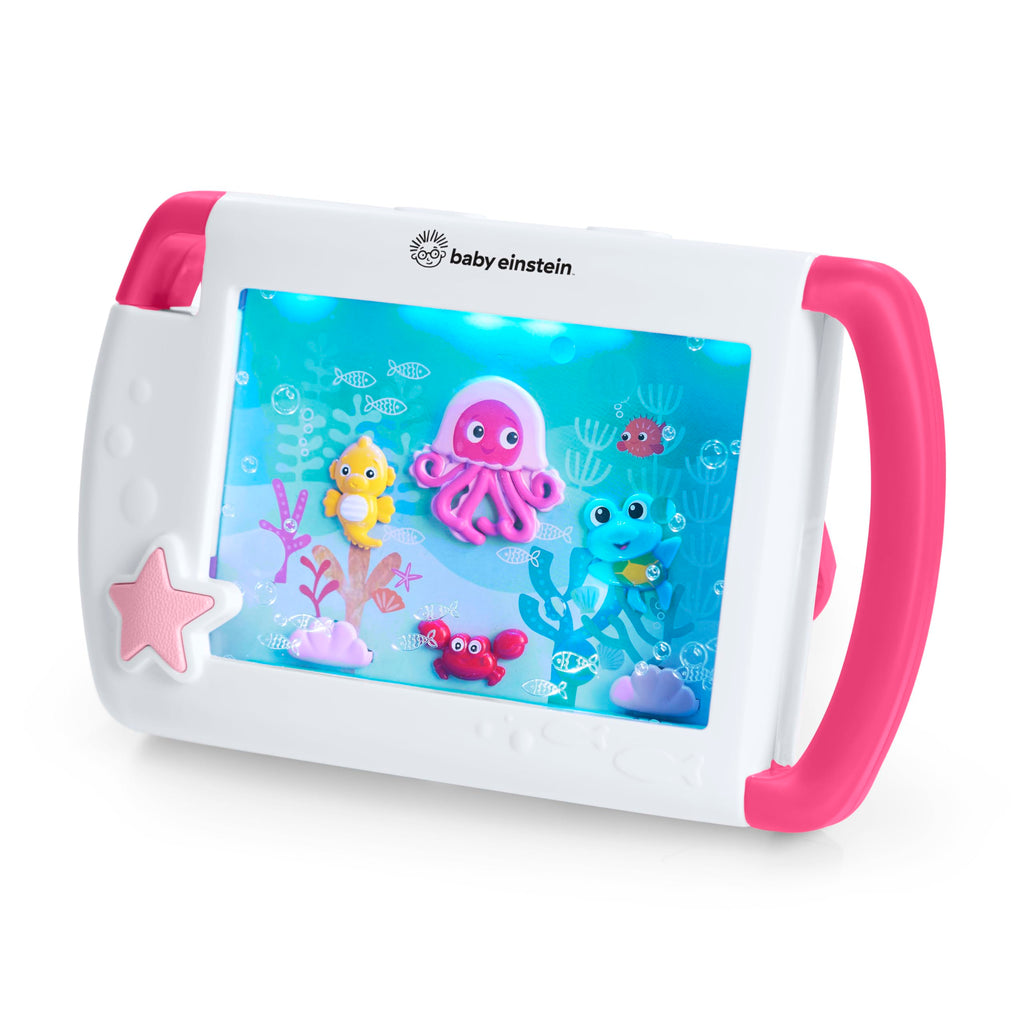 Baby Einstein On-the-Go Sea Dreams Soother, Pink, Portable Baby Sound Machine with Music & Lights, for Newborns 0+ Months