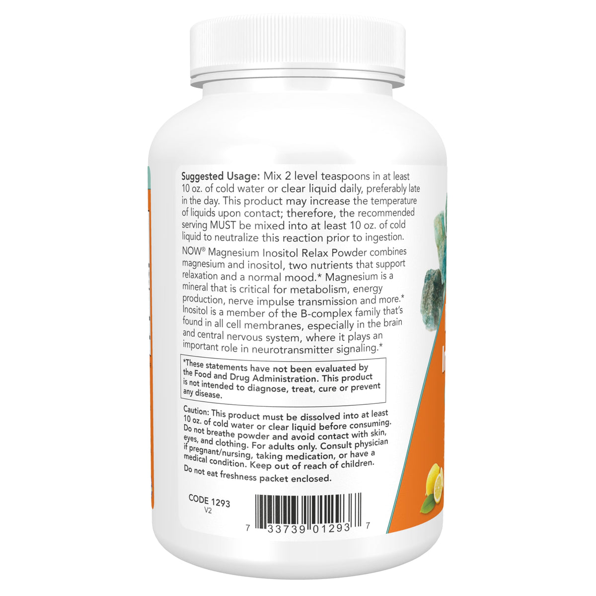 NOW Supplements, Fizzy Lemonade Flavor, 16-oz