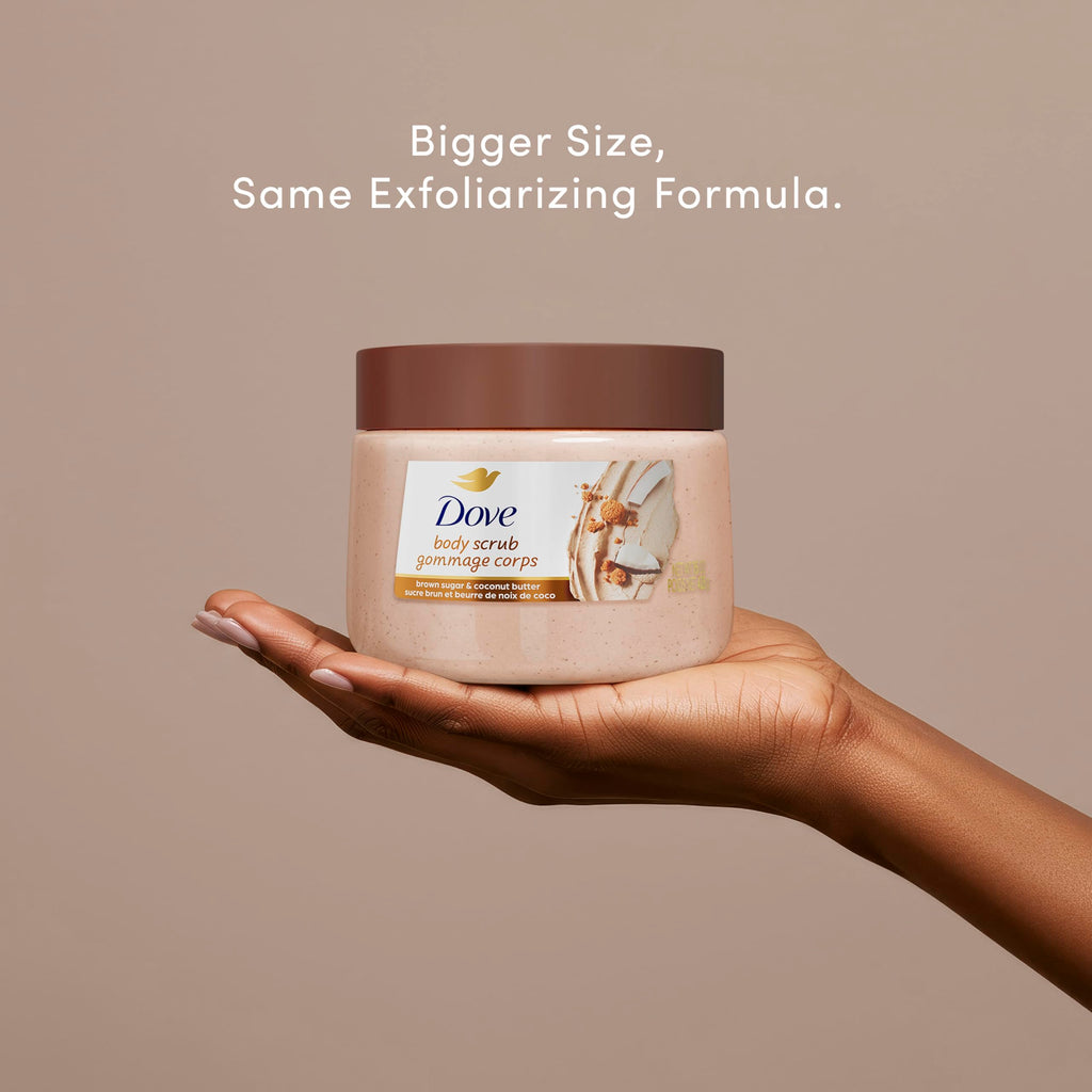 Dove Body Scrub Brown Sugar & Coconut Butter, 15 oz