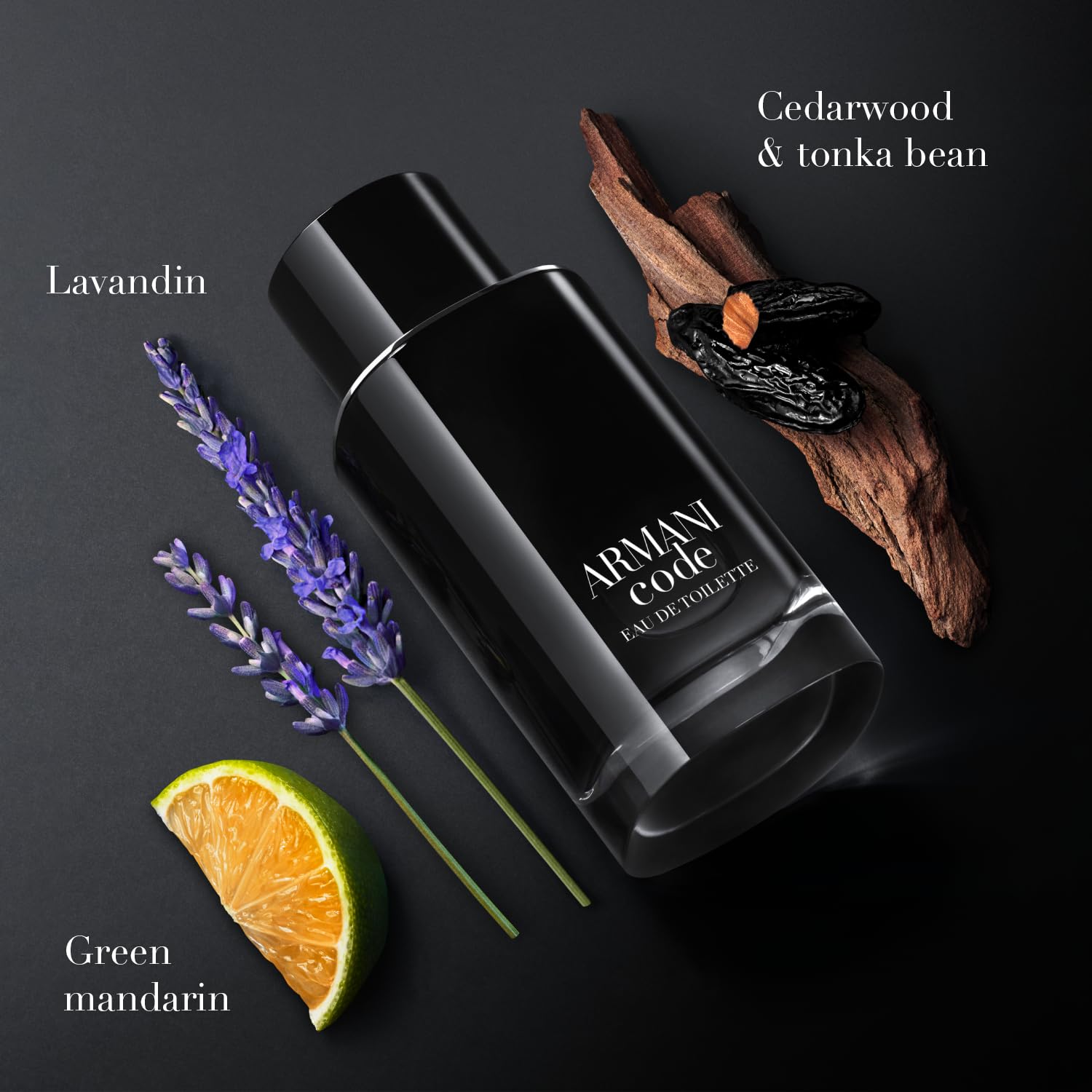 Armani Beauty- Code Eau de Toilette - 2-Piece Cologne Travel Set - Ambery Woody Fragrance - Citrus, Lavandin, Tonka Bean Notes - Full Size (2.5 Fl Oz) & Travel Size (0.5 Fl Oz)