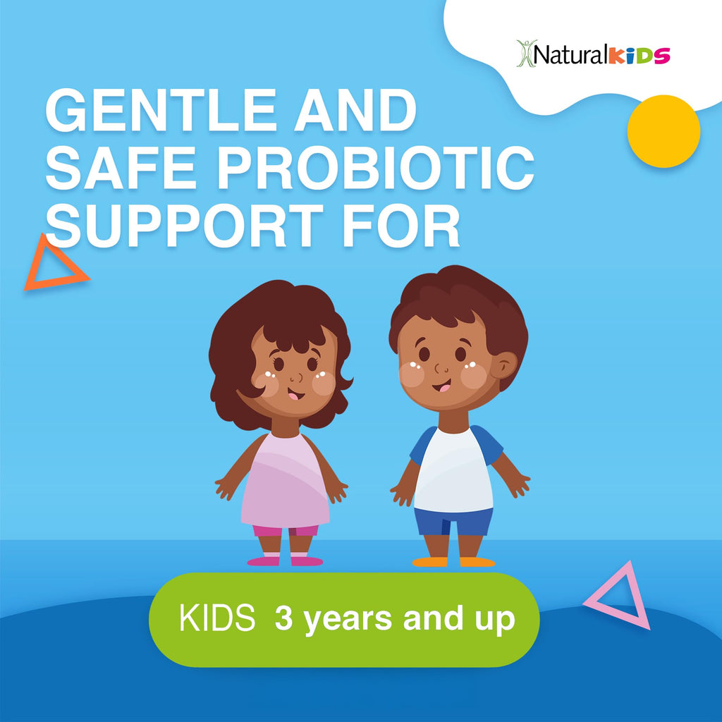 NaturalKids Probiotics for Kids Digestive Health, Immune Support & Kids Gut Health Supplements with 5 Billion CFU for Children Age 3 Up - Strawberry Flavor 60 Chewable Probiotic Tablets