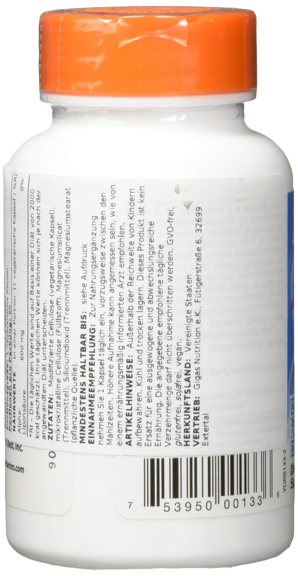Doctor's BEST Best Alpha Lipoic Acid, 60 CT