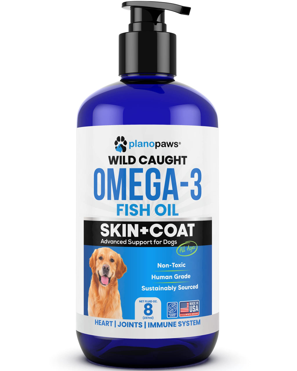 Omega 3 Fish Oil for Dogs - Supports Shedding and Itching, Skin and Coat