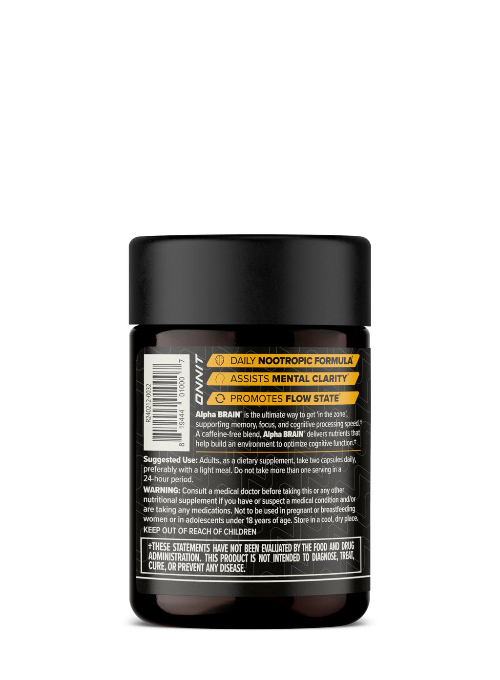 ONNIT Alpha Brain Nootropic Capsules for Men & Women, IGEN Non-GMO Tested Memory, Focus & Mental Clarity Support with L-Theanine and Vitamin B6, 30 Count Each, 2 Pack (60 Capsules)