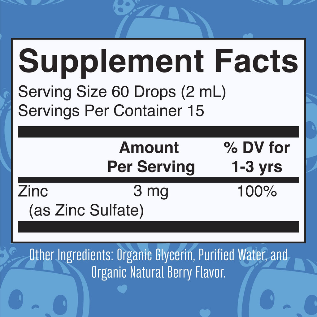 MaryRuth's Cocomelon Toddler Liquid Zinc, Sugar Free, Vegan, 1 Fl Oz