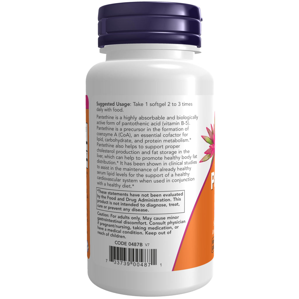 NOW Supplements, Pantethine 300 mg, 60 Softgels