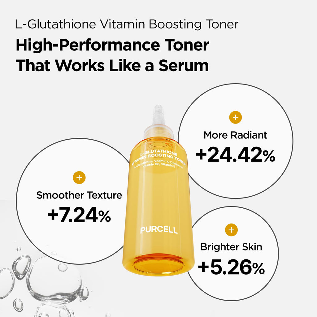 PURCELL L-Glutathione Vitamin Boosting Toner, 5.07 fl oz / 150 ml