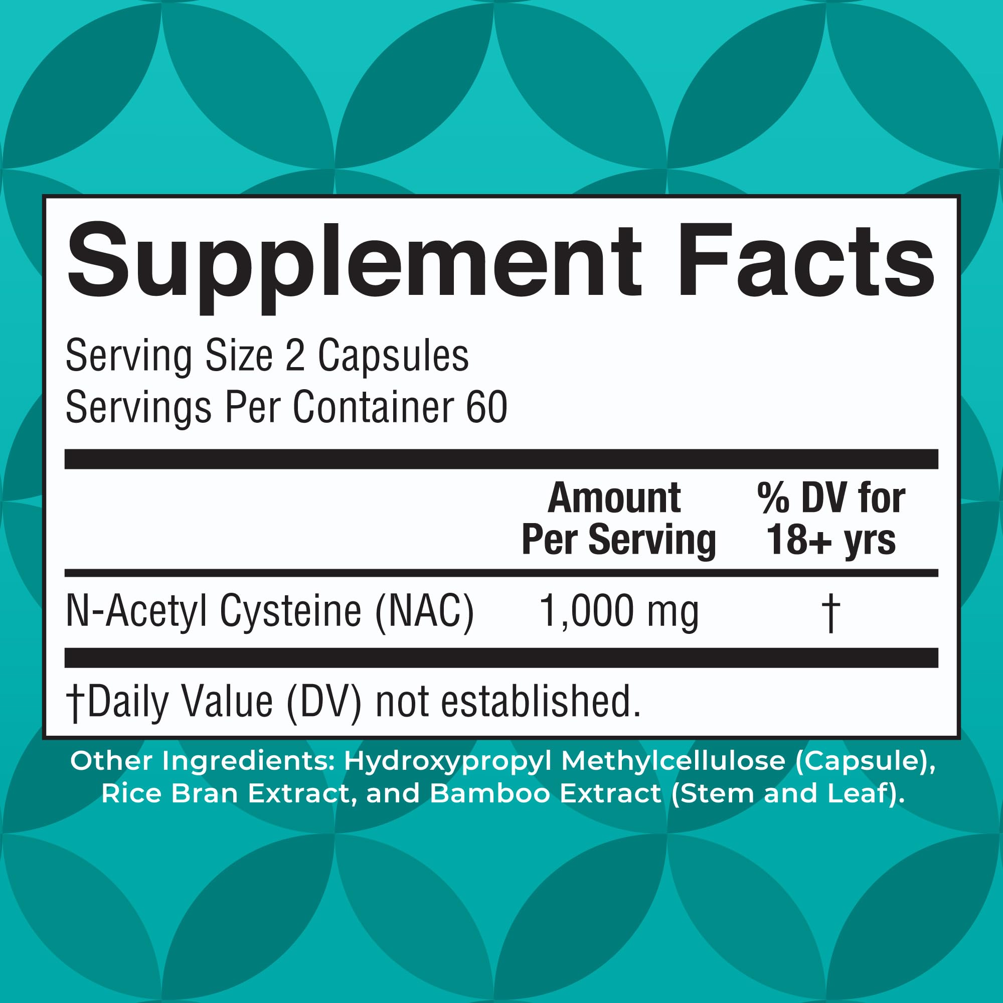 MARYRUTH'S NAC Supplement N-Acetyl Cysteine Capsules, Glutathione Precursor