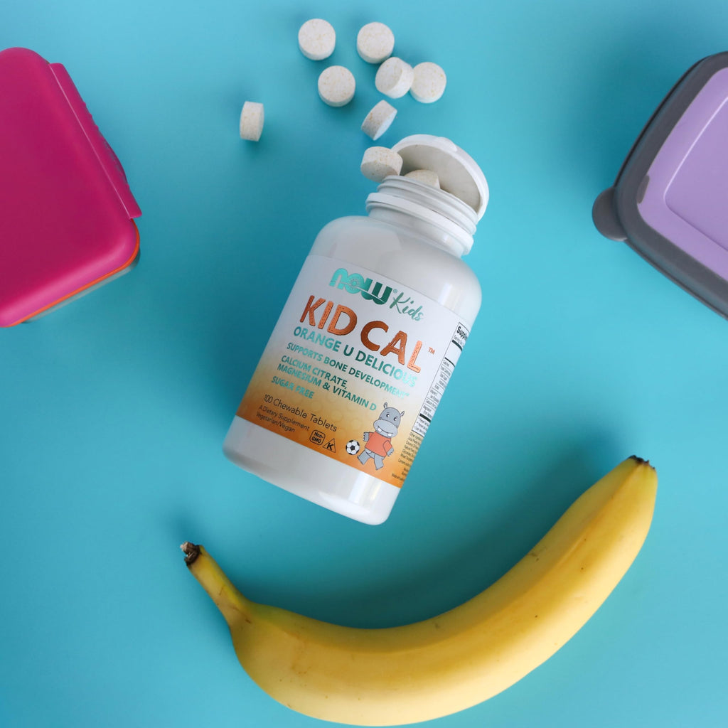 NOW Supplements, Kid Cal, Orange Flavor, 100 Chewables