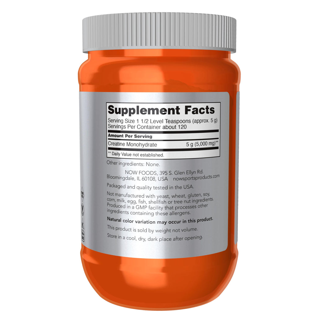 NOW Sports, Creatine Monohydrate Powder, Muscel Fuel*, 21.2 oz