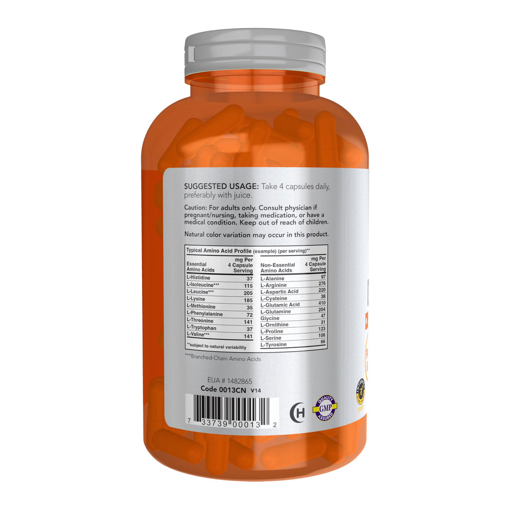 NOW Sports, Amino Complete™, Protein Blend with 20 Aminos, 120 Veg Caps