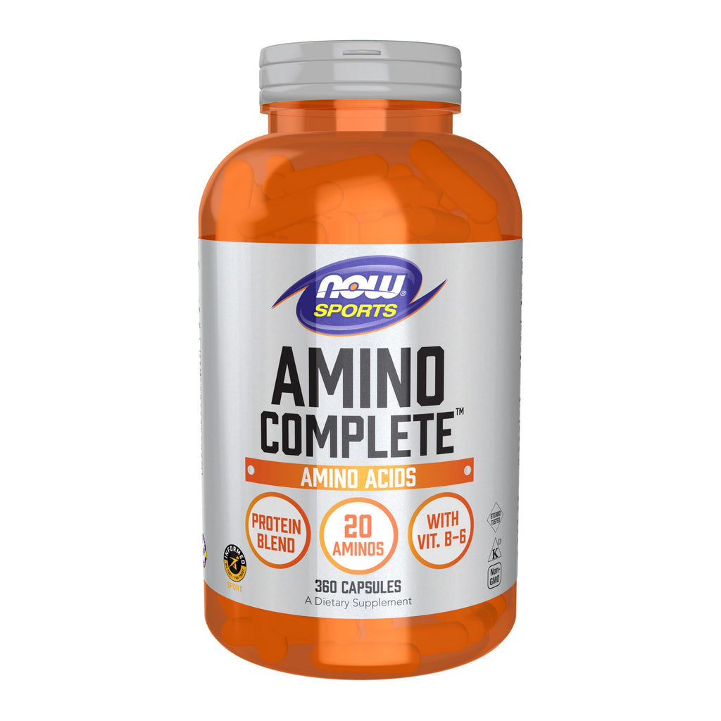 NOW Sports, Amino Complete™, Protein Blend with 20 Aminos, 120 Veg Caps