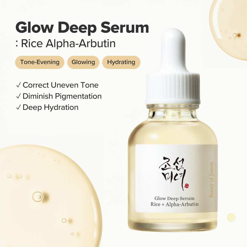 Beauty of Joseon Dynasty Cream Hydrating Face Moisturizer (100ml, 3.38 fl.oz.) with Glow Deep Serum Rice + Alpha-Arbutin (30ml, 1.01 fl.oz.), Korean Skincare