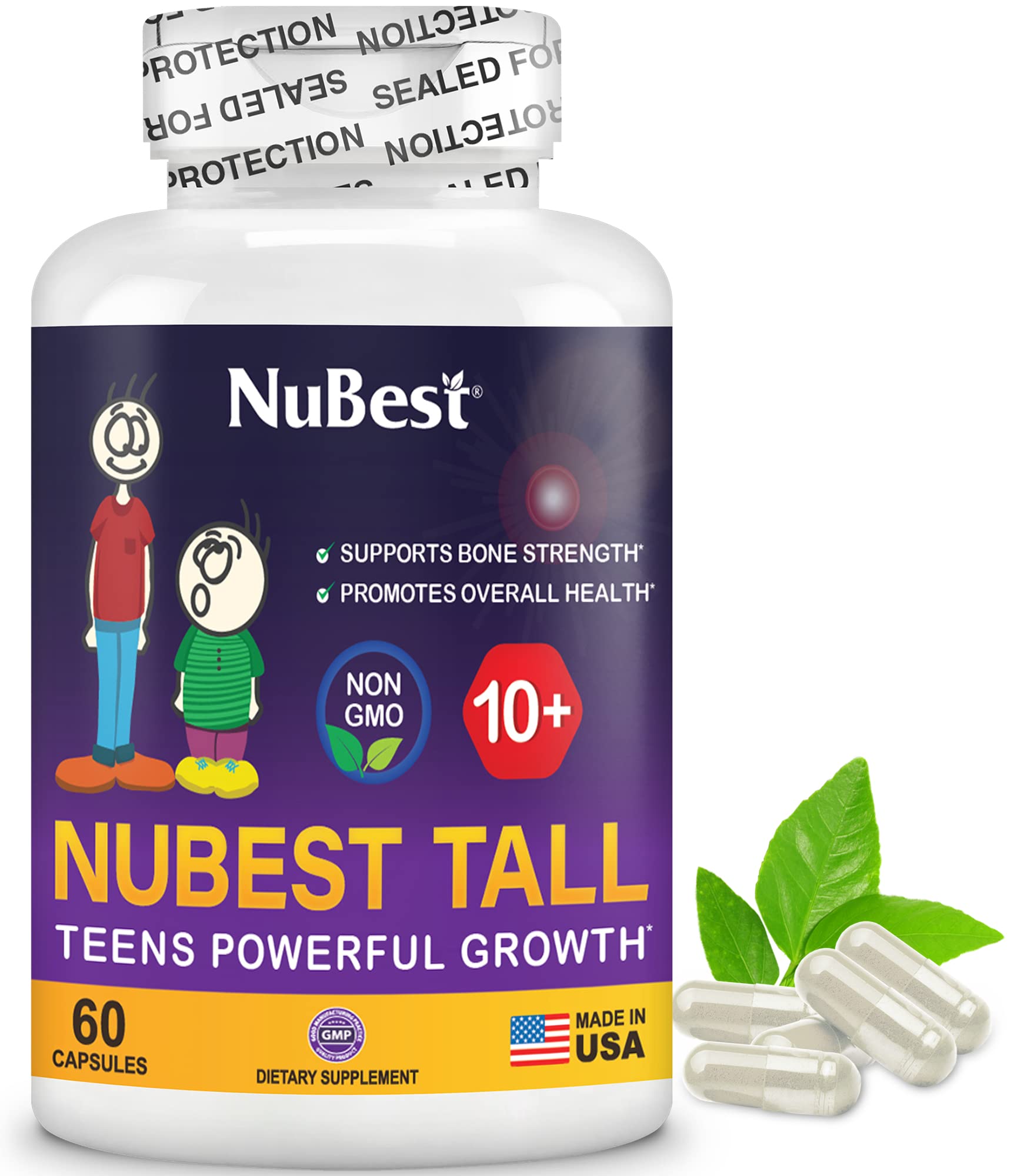 NuBest Bundle Tall 10 Tall | Height Growth Support for Kids & Teens | Calcium, Vitamins D3 K2, Collagen & Herbs | Bone Strength, Focus & Development