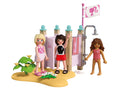 Playmobil | Barbie x Barbie Beach Dress Up | Changing Room & Shower with Barbie, Teresa & Renee | Encourages Role Play & Creativity | for Children Aged 4+ | 72124