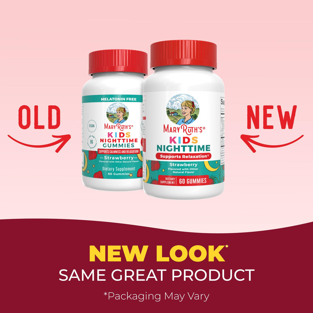 MARYRUTH'S Kids Nighttime Gummies for Ages 4+, No Melatonin, Sugar Free