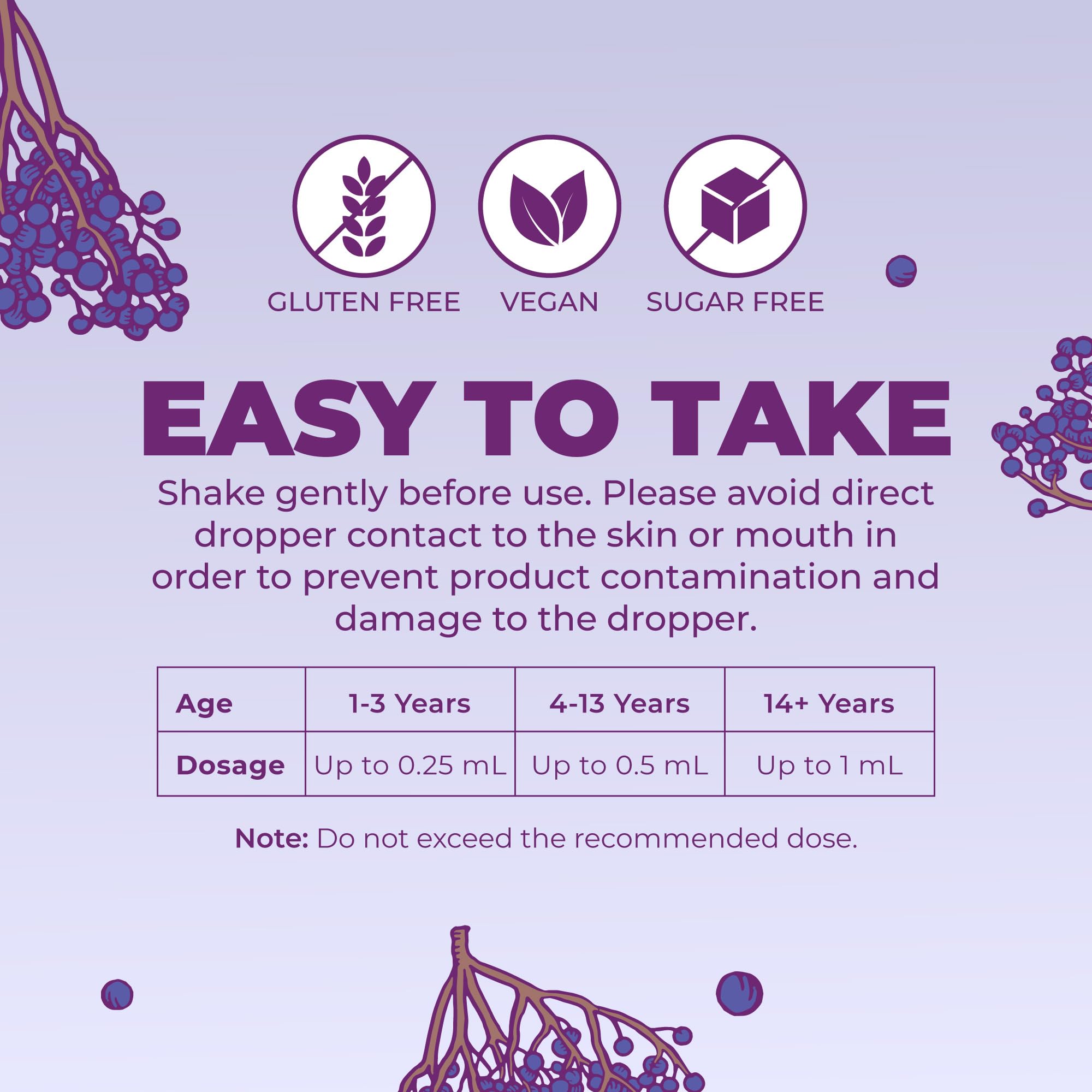 MARYRUTH'S Organic Elderberry Liquid Drops for Adults & Kids, Immunity, 1oz