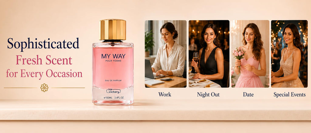 TOP victory My Way Pour Femme Eau de Parfum, Floral Scent, Long Lasting Luxury Fragrance for Women, 3.4 Fl Oz