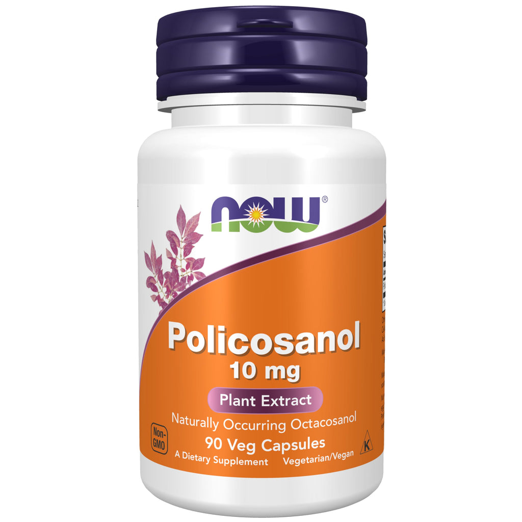 NOW Supplements, Policosanol 10 mg, Blend of LCFAs, 90 Veg Caps