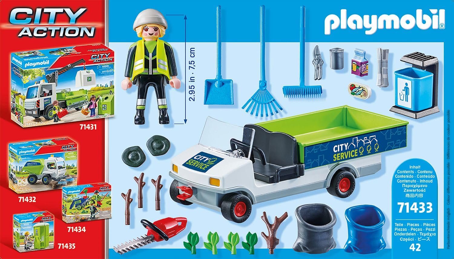 PLAYMOBIL City Action 71433 City Cleaning with Vehicle