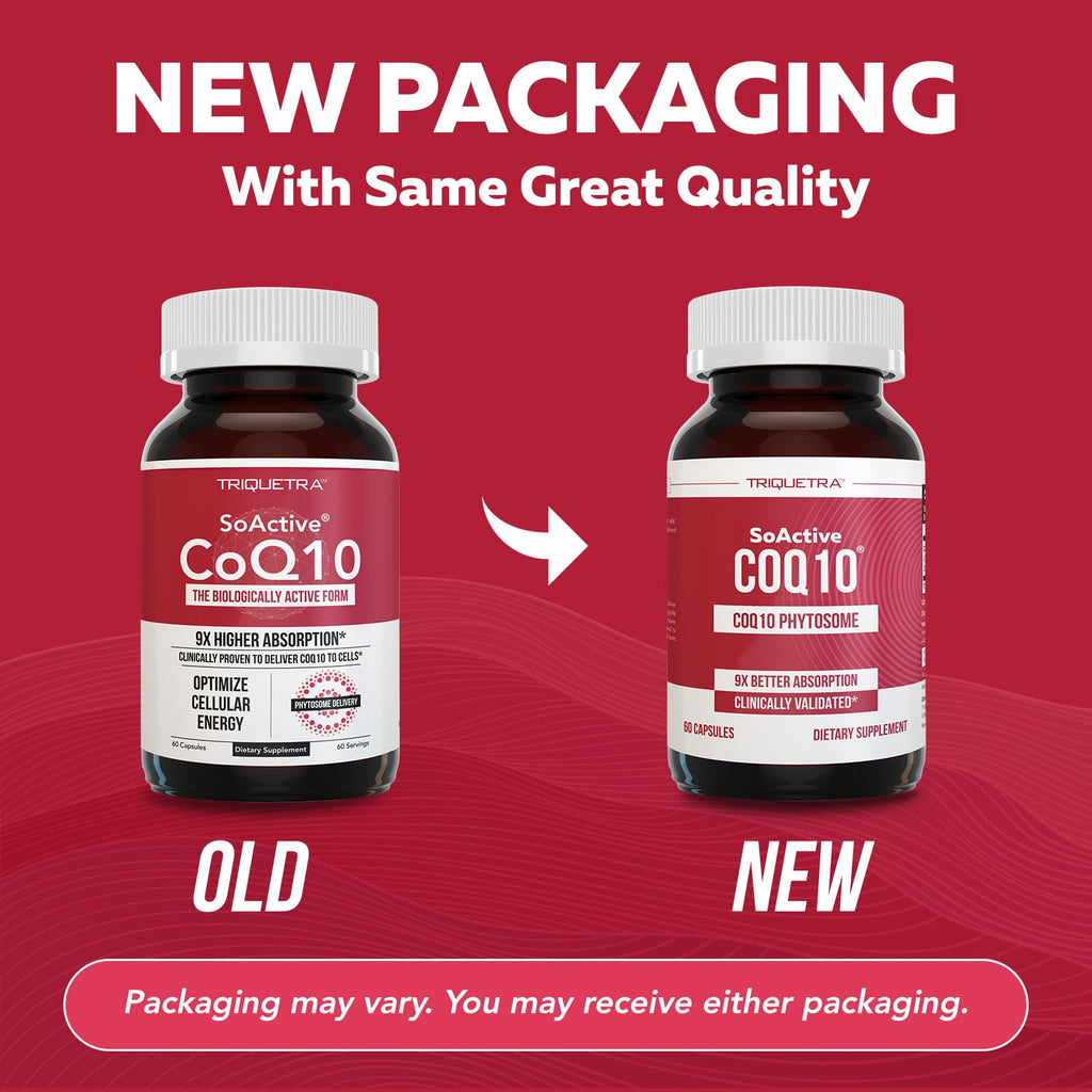 SoActive CoQ10® 250 mg: CoQ10 Phytosome with up to 9X Higher Absorption - Proven Cellular Delivery - Supports Cellular Energy Production (60 Capsules)