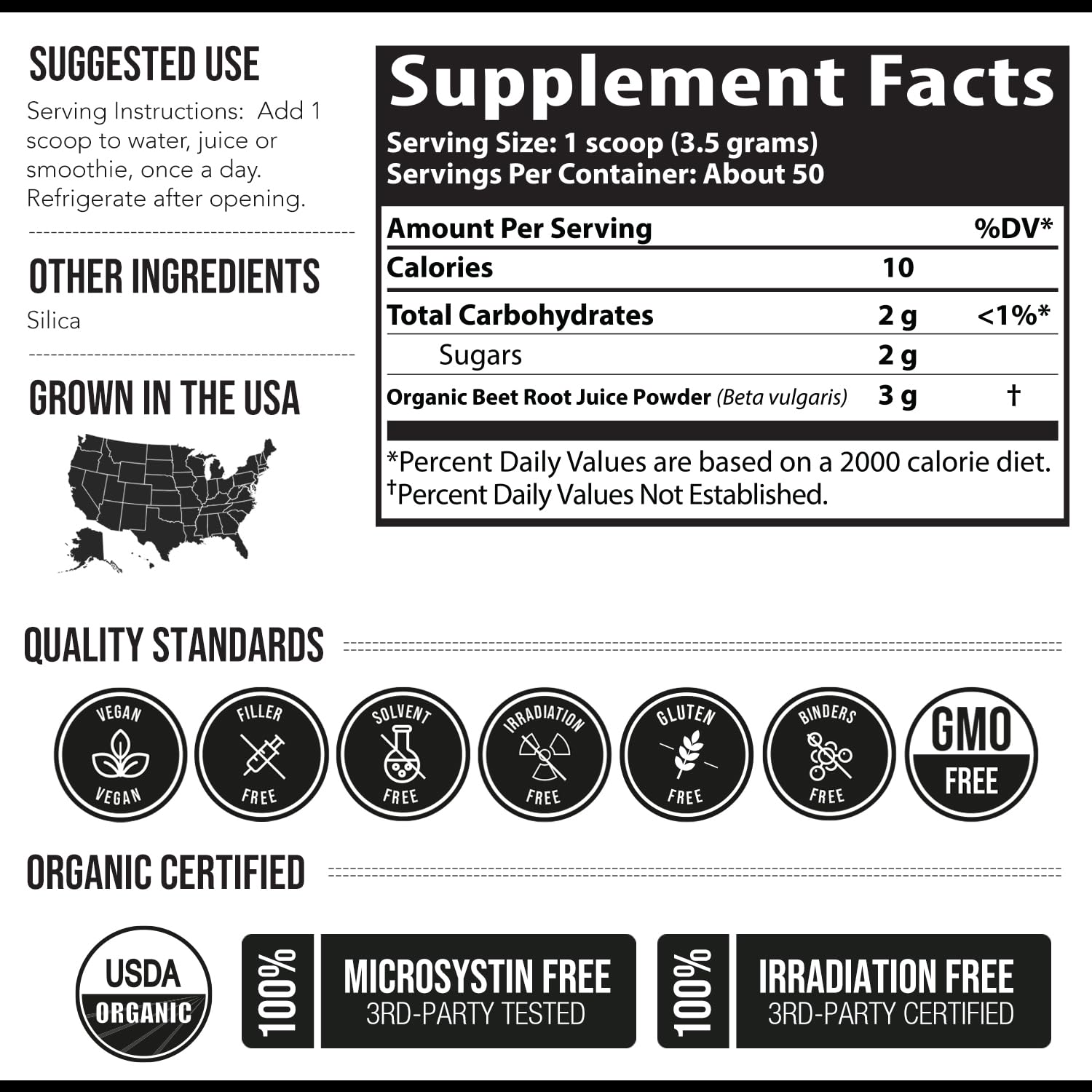 BioBeet® Max Strength Beet Root Juice Powder – 20:1 Concentrate, Each Serving Derived from 60,000 mg Organic Beetroot - Cold-Pressed, USA Grown – Nitric Oxide, Circulation Support – 50 Servings