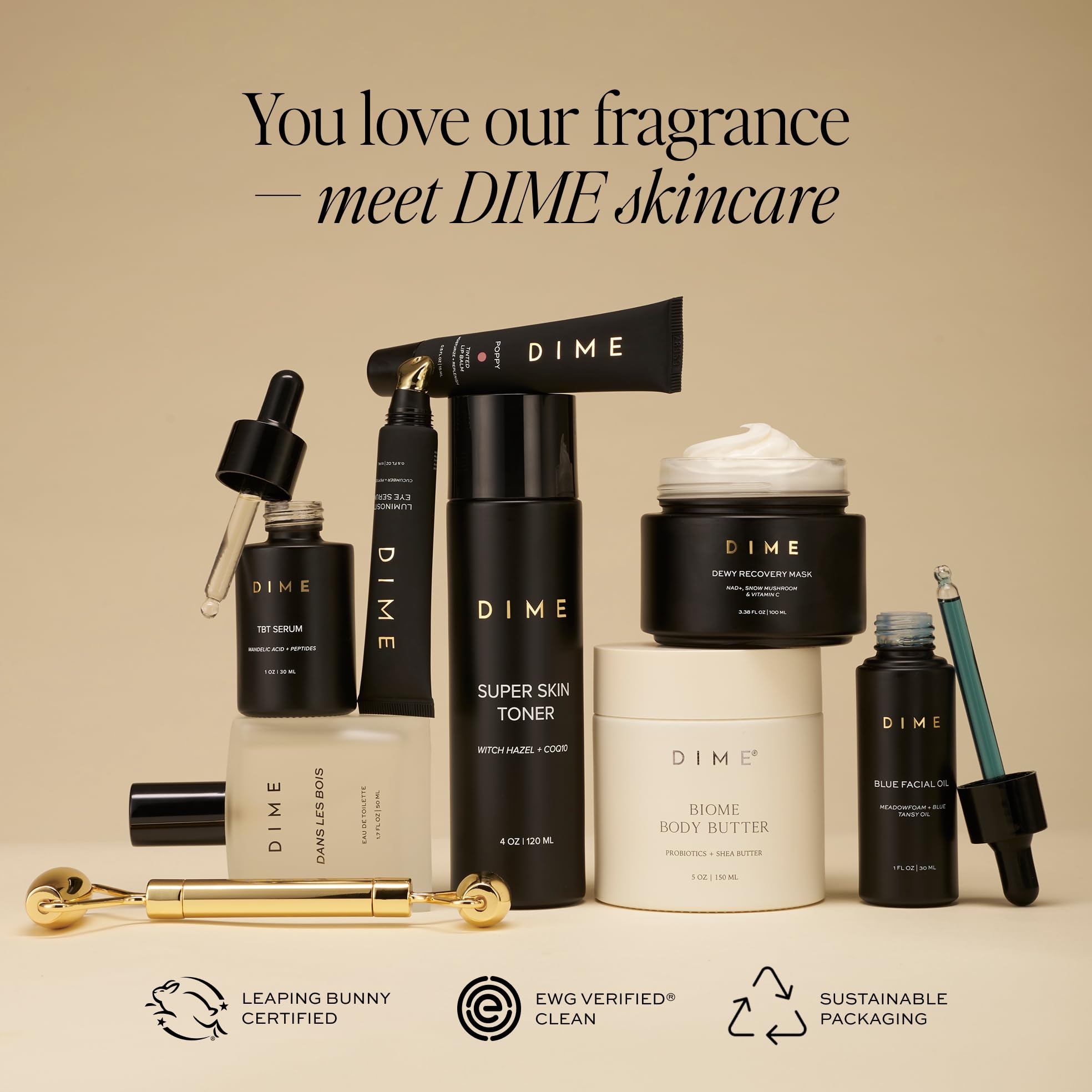 DIME Beauty 7 Summers Perfume for Women - Sweet Floral Eau de Toilette with Bergamot, Vanilla Orchid and Coconut, Clean, Vegan, Cruelty-Free Fragrance, 1.7 oz / 50 ml
