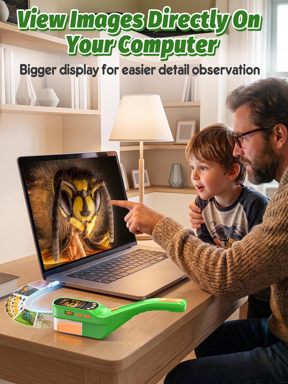 Acoath Bug Catcher, 2.4" IPS Screen Bug Catching Kit, Microscope for Kids