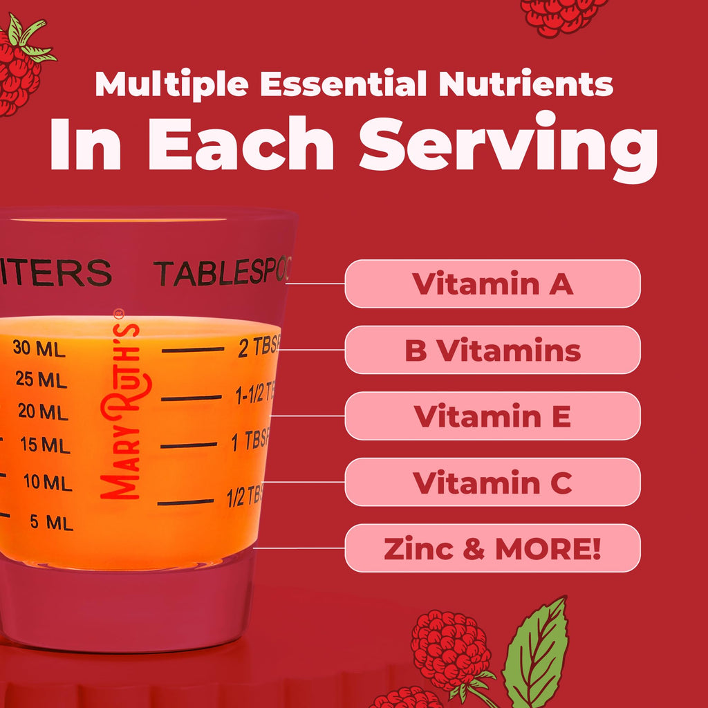 MARYRUTH'S Liquid Morning Multivitamin for Women, Men & Kids, 32 Servings